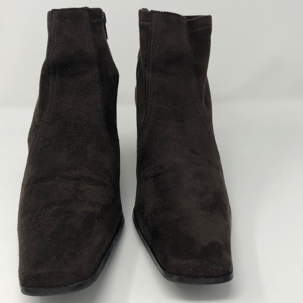 Franco Sarto Brown Boot Size 9, side Zipper
